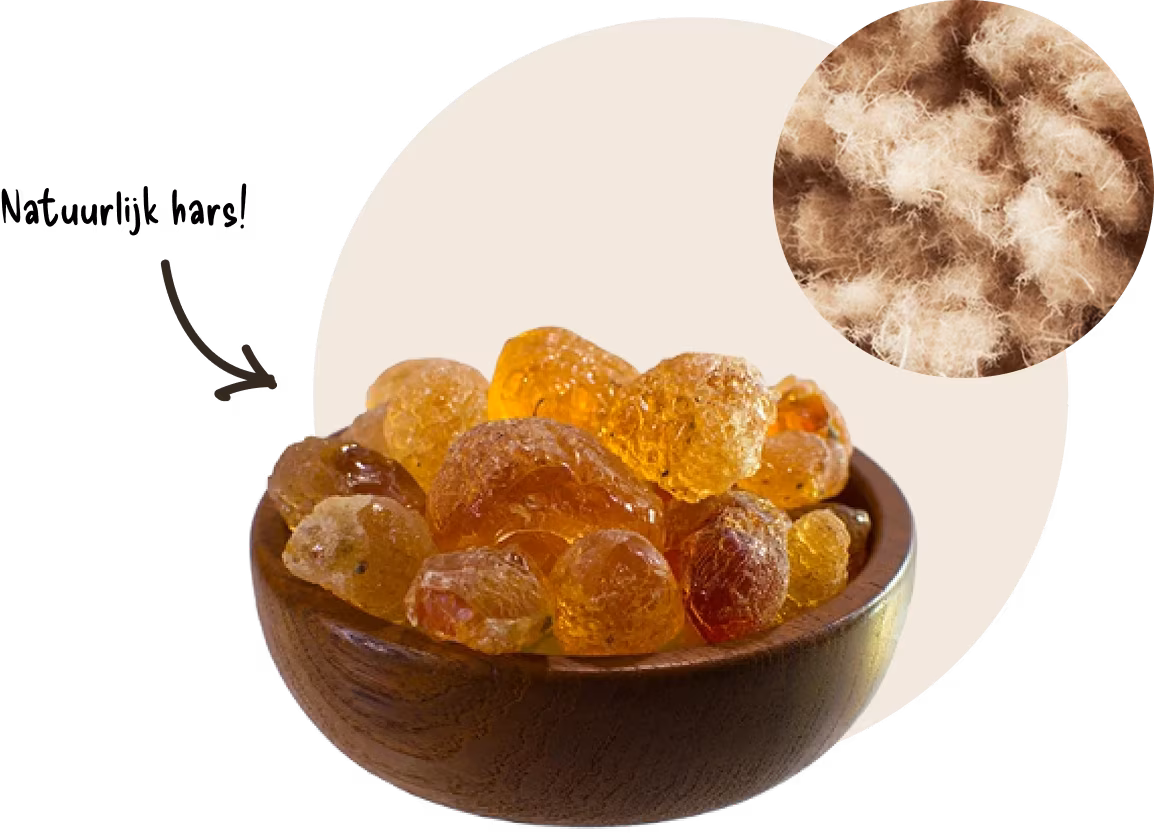 Natuurlijke hars en houtvezel